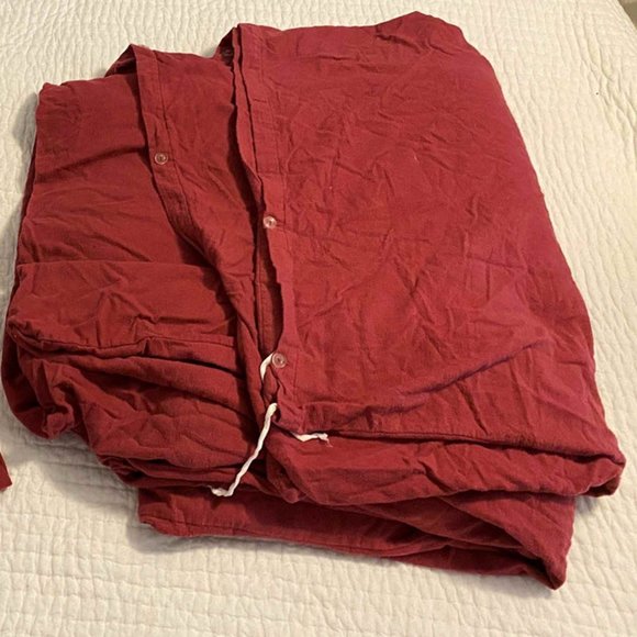 Like-New Soft Flannel Garnet Hill King Size Duvet Cover - Picture 3 of 5